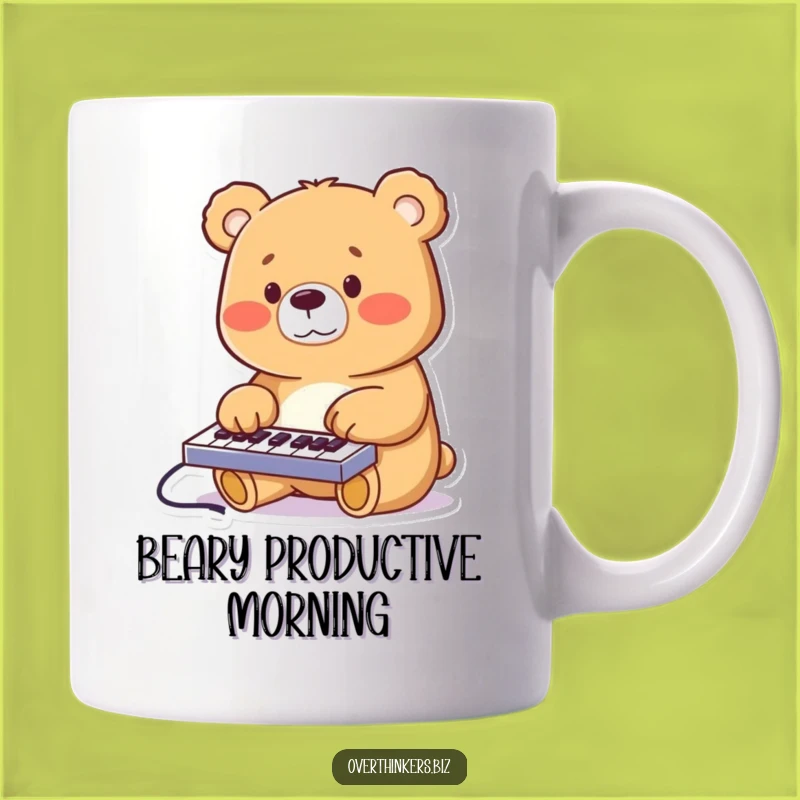 Funny Bear Keyboard Mug - Hilarious Techie Gift for Busy Bears!