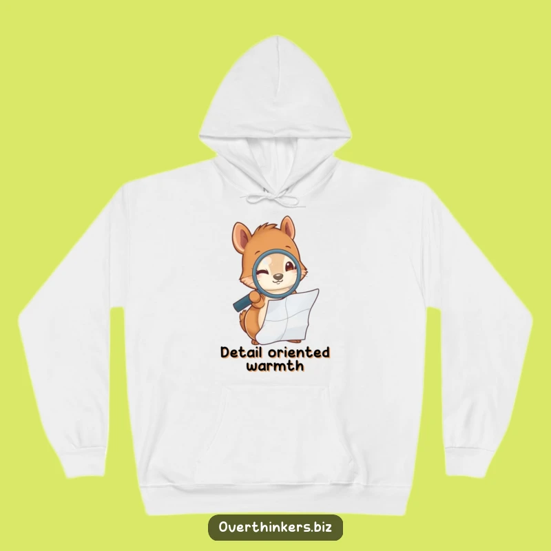 Funny Squirrel Magnifying Glass Hoodie - Cozy & Hilarious Investigator Sweatshirt Gift!